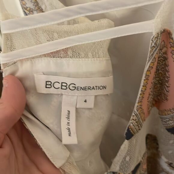 BCBGeneration Maxi Paisley Dress EUC size 4 - Picture 11 of 12